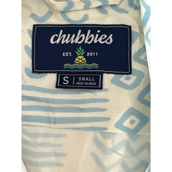 Chubbies Men's Aztec‎ Prints Button Down Short Sleeve Shirt  Hawaiian SMALL - Picture 7 of 9